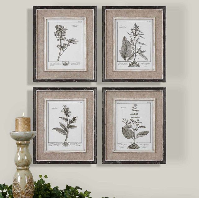 Uttermost® by Grace Feyock Casual Grey Study 4-Piece Black/White Framed Art-2