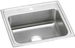 Elkay® Celebrity Brushed Satin Stainless Steel Single Bowl Drop-in Kitchen Sink-PSR25221
