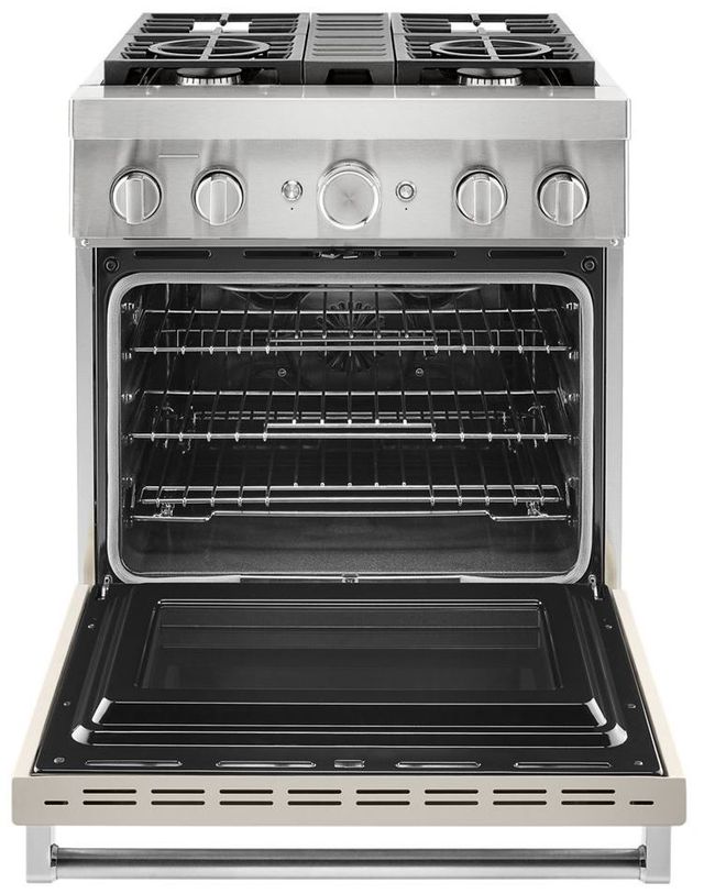 KitchenAid® 30" Imperial Black Commercial-Style Free Standing Dual Fuel Range 27