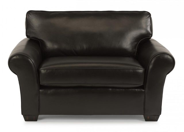 Flexsteel® Vail Leather Chair and a Half-0