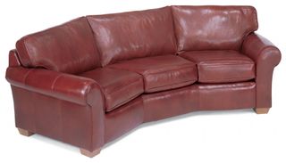 Flexsteel® Vail Leather Conversation Sofa