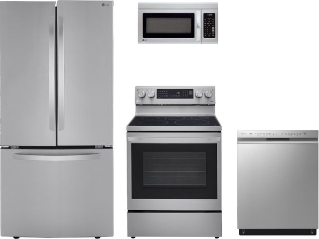 LG 4 Piece Kitchen Package-Stainless Steel-0