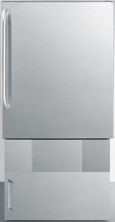 Summit® 1.0 Cu. Ft. Stainless Steel Outdoor Ice Maker-0