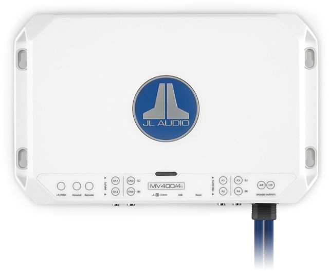 JL Audio® 400 W 4 Ch. Class D Full-Range Marine Amplifier with Integrated DSP 3