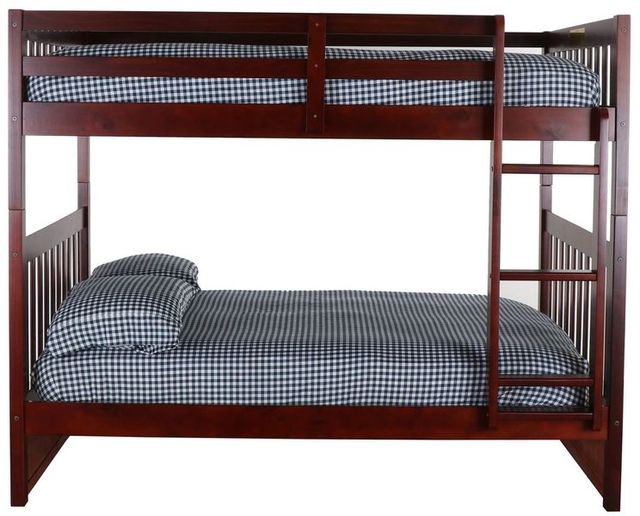 Donco Trading Company Mission Merlot Full/Full Bunk Bed-1