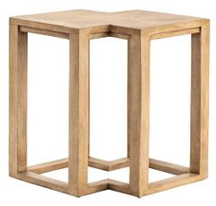 Crestview Collection Winfield Brown Diamond End Table