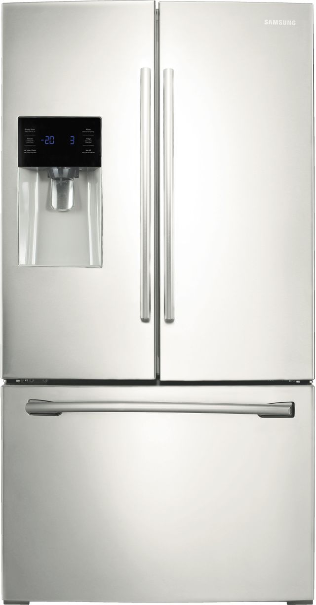 Samsung 25.6 Cu. Ft. French Door Refrigerator-White-0