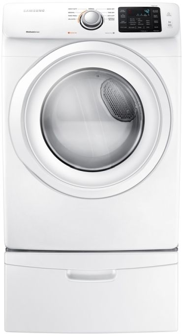 Samsung 5400 Series 7.5 Cu. Ft. White Front Load Electric Dryer 5
