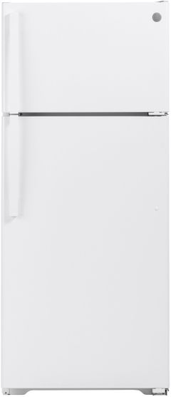 GE® 17.5 Cu. Ft. White Top Freezer Refrigerator-GTS18GTNRWW