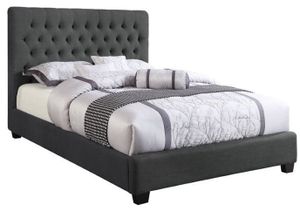 Coaster® Chloe Charcoal Queen Upholstered Bed