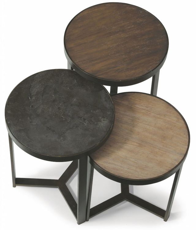 Flexsteel® Carmen Aged-Bronze Medium Bunching Table 2