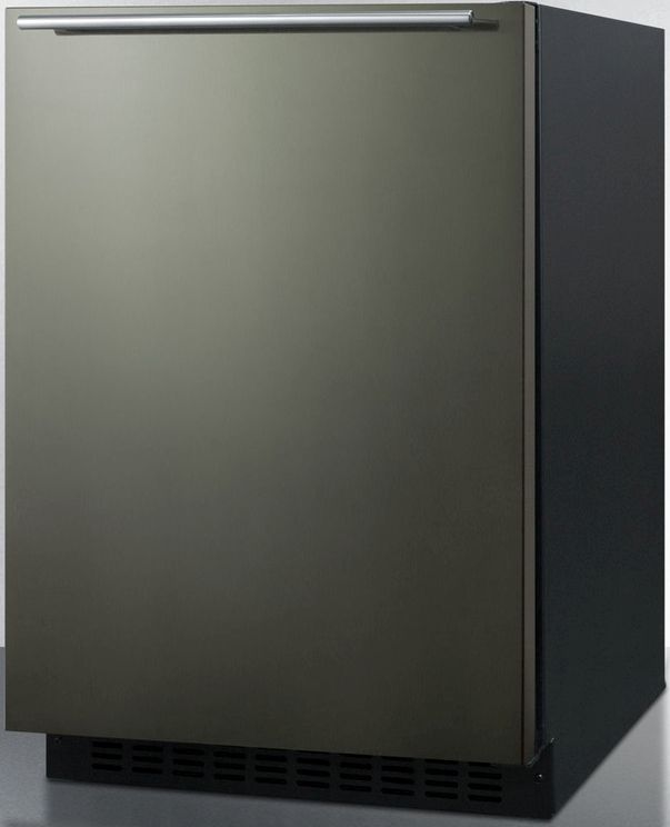Summit® 4.6 Cu. Ft Black Stainless Steel Under the Counter Refrigerator 1