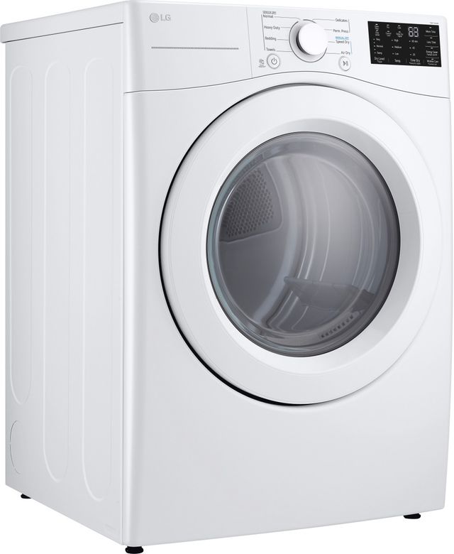 LG 7.4 Cu. Ft. White Front Load Electric Dryer 9