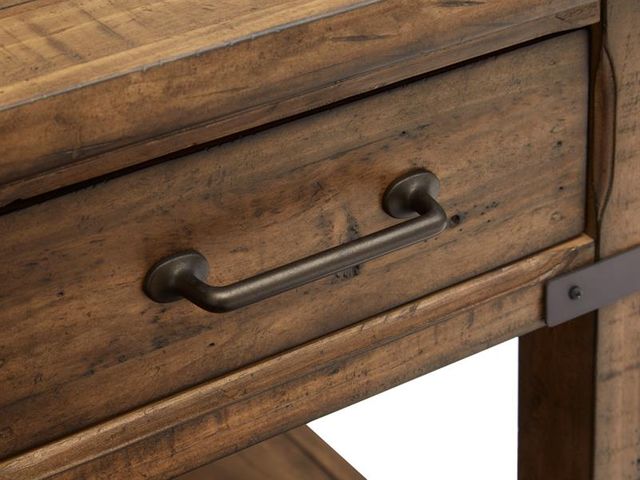 Magnussen® Home Chesterfield Farmhouse Timber Rectangular End Table 7