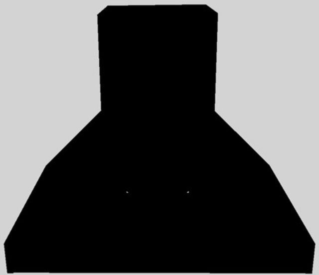 Vent-A-Hood® 36" Black Euro-Style Wall Mounted Range Hood 3