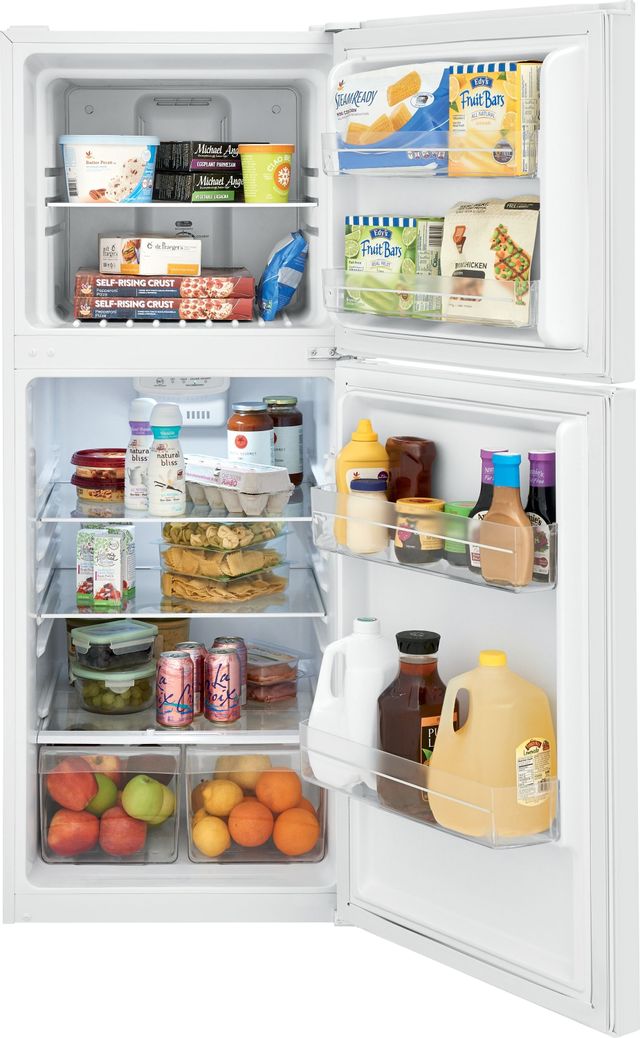 Frigidaire® 10.1 Cu. Ft. White Top Freezer Refrigerator 2
