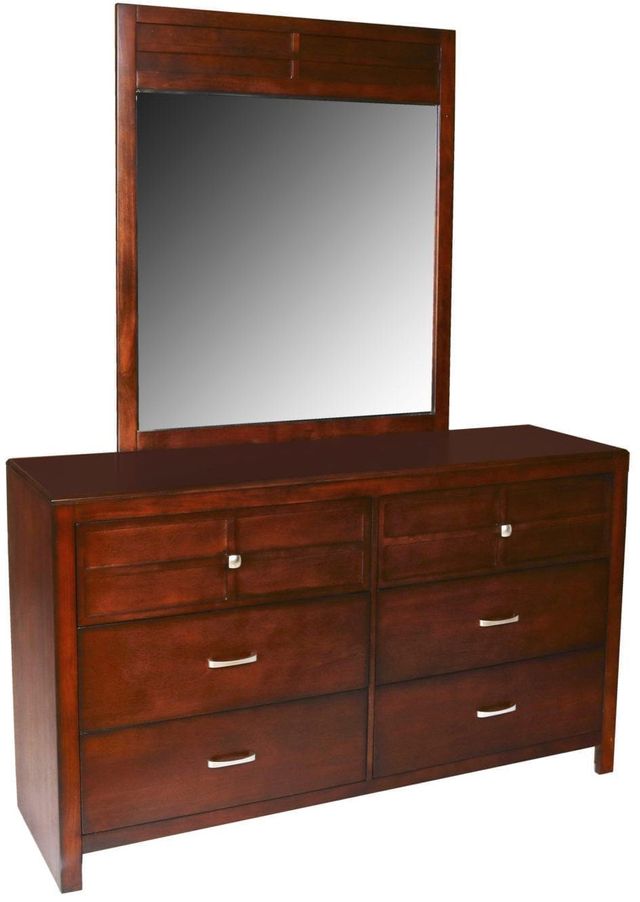 New Classic® Home Furnishings Kensington 4-Piece Burnished Cherry Queen Bedroom Set with Nightstand-3