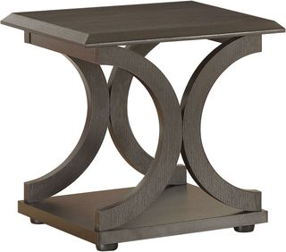 Coaster® Cappuccino C-Shaped Base End Table