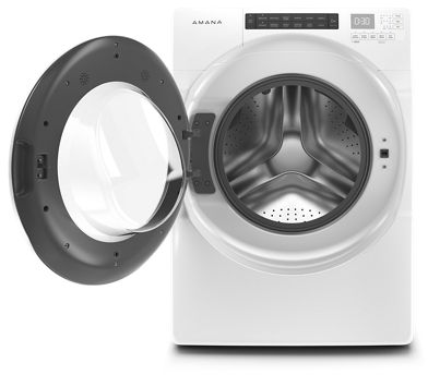 Amana® 5.0 Cu. Ft. White Front Load Washer 1
