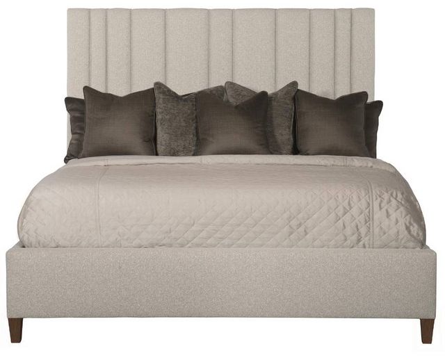 Bernhardt Modena Gray California King Upholstered Panel Bed 1