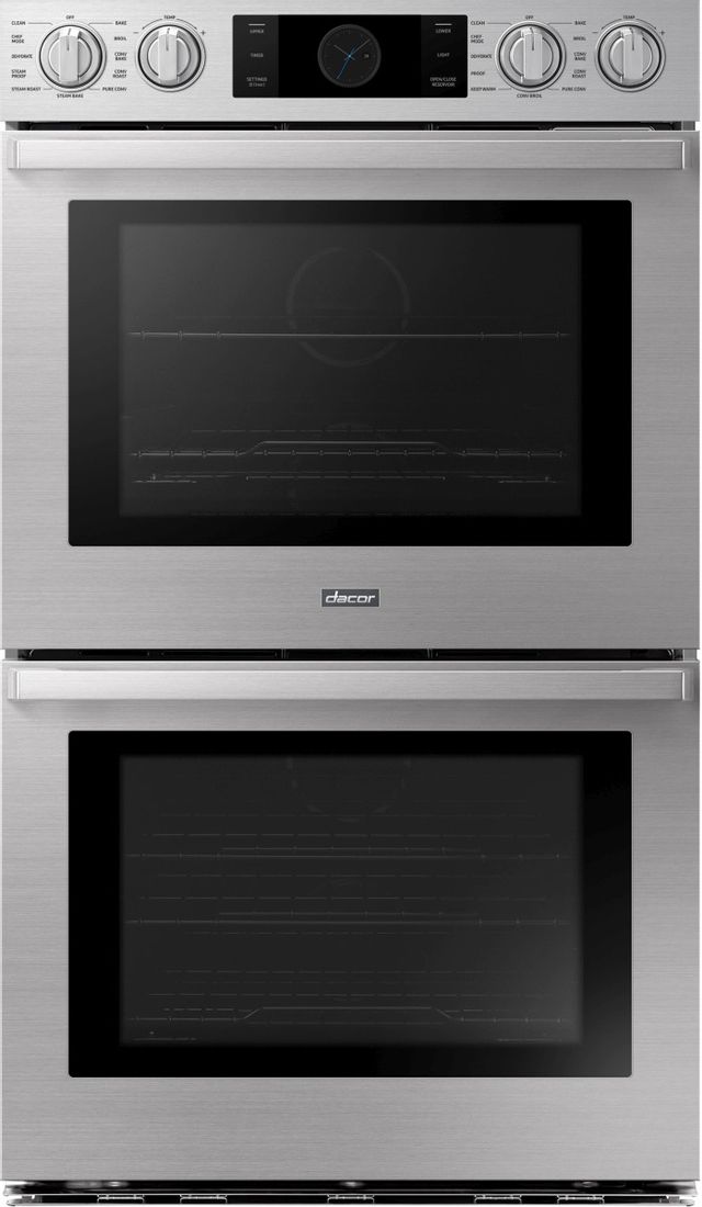 Dacor® Transitional 30" Silver Stainless Steel Double Electric Wall Oven