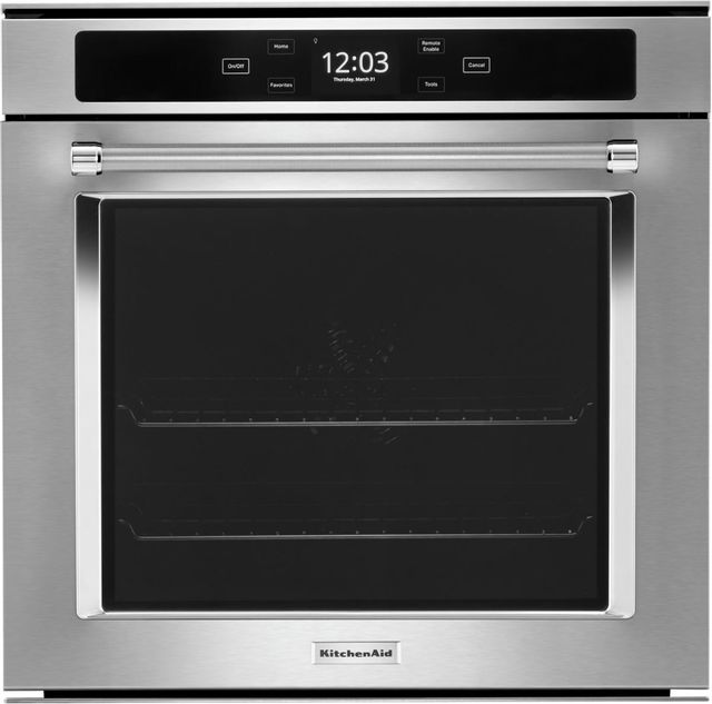 KitchenAid® 24" FingerPrint Resistant Stainless Steel Single Electric Wall Oven