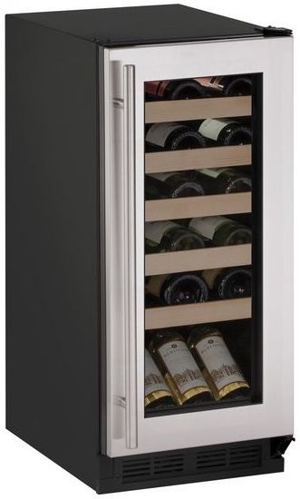 U-Line® 1000 Series 2.9 Cu. Ft. Stainless Steel Wine Captain® Wine Cooler