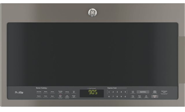 GE Profile™ 2.1 Cu. Ft. Slate Over the Range Microwave