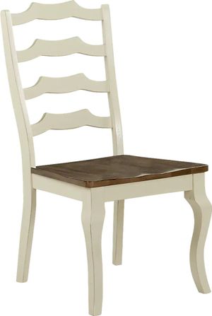 Twin Lakes White Ladder Back Side Chair