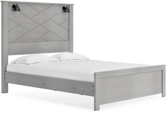 Signature Design by Ashley® Cottonburg Light Gray/White Queen Panel Bed 0
