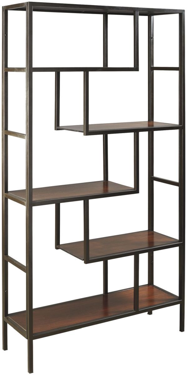 Signature Design by Ashley® Frankwell Brown/Black Bookcase-0