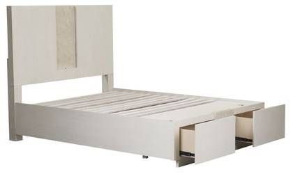 Liberty Mirage Wirebrushed White Queen Storage Bed-1