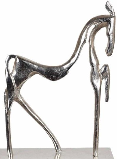 Crestview Collection Horse Walker Alumimum  Statue-1