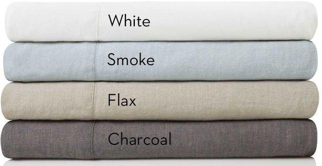 Malouf® Woven™ French Linen Smoke King Sheet Set 2