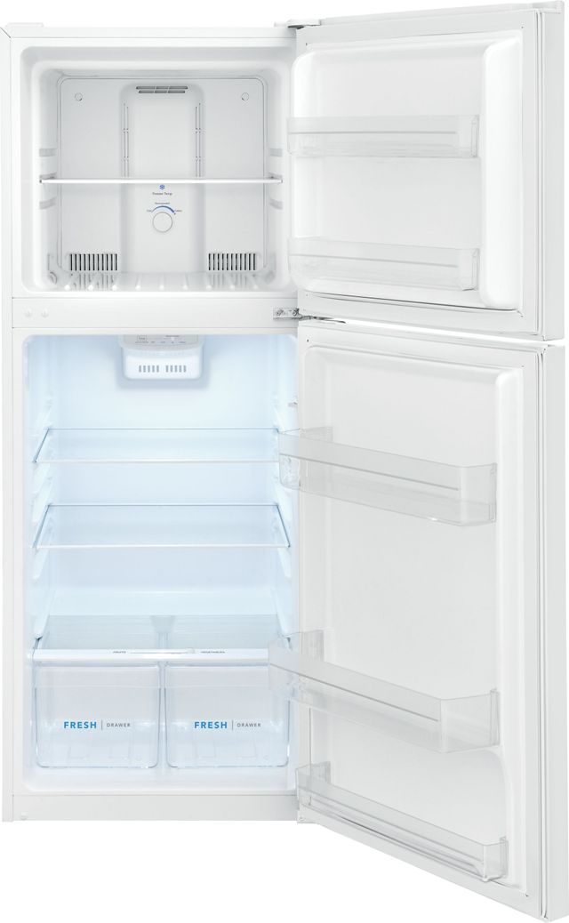 Frigidaire® 11.6 Cu. Ft. Brushed Steel Top Freezer Refrigerator 21