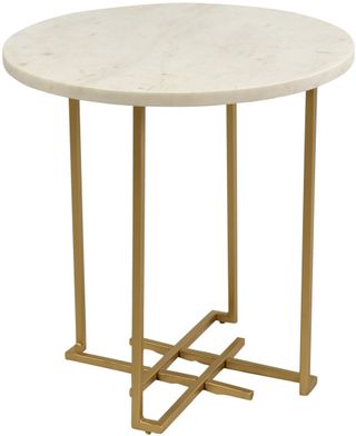 Crestview Collection Pembroke White End Table