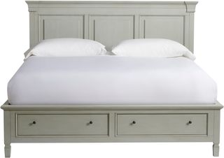 Universal Explore Home™ Summer Hill French Gray King Panel Storage Bed