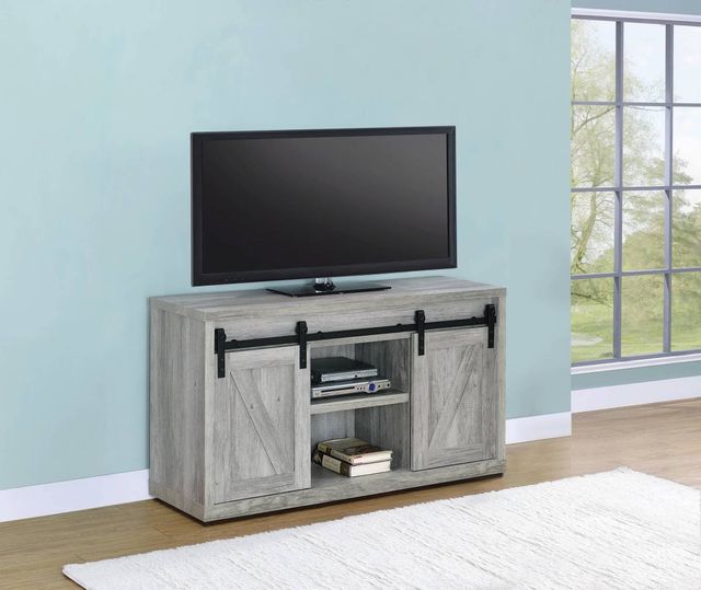 Coaster® Grey Driftwood 59-Inch TV Console 1