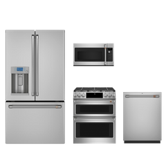 Café™ 4-Piece Package with Counter Depth French Door Refrigerator-CYE22TP2MS1CGS750P2MS1CVM517P2MS1CDT805P2NS1