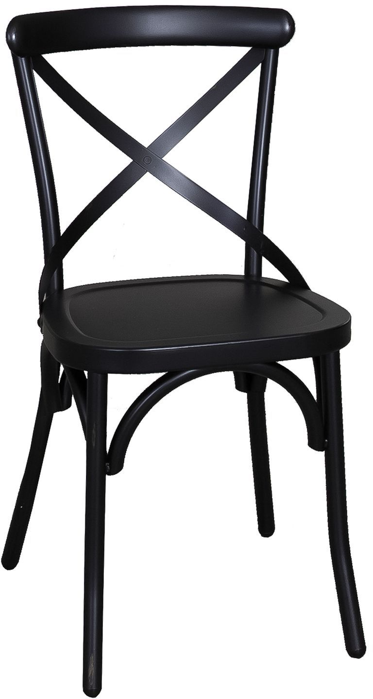 Liberty Vintage Dining Black X Back Side Chair