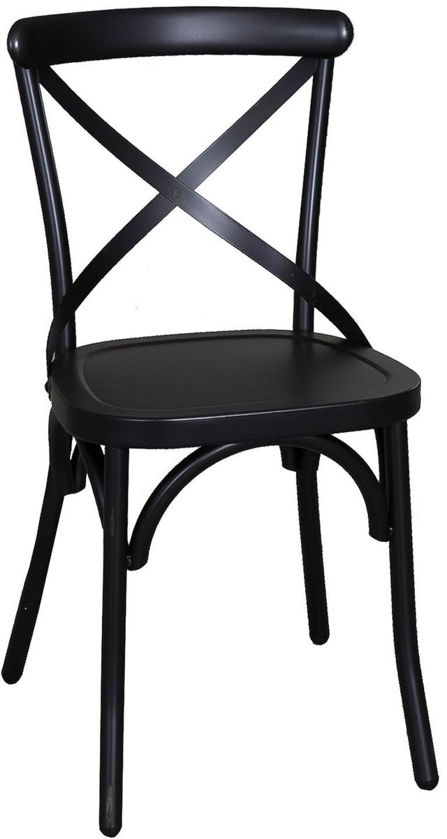 Liberty Vintage Dining Black X Back Side Chair-0