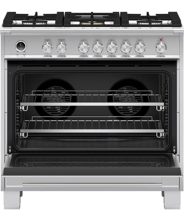 Fisher & Paykel 36" Brushed Stainless Steel Free Standing Dual Fuel Range 29