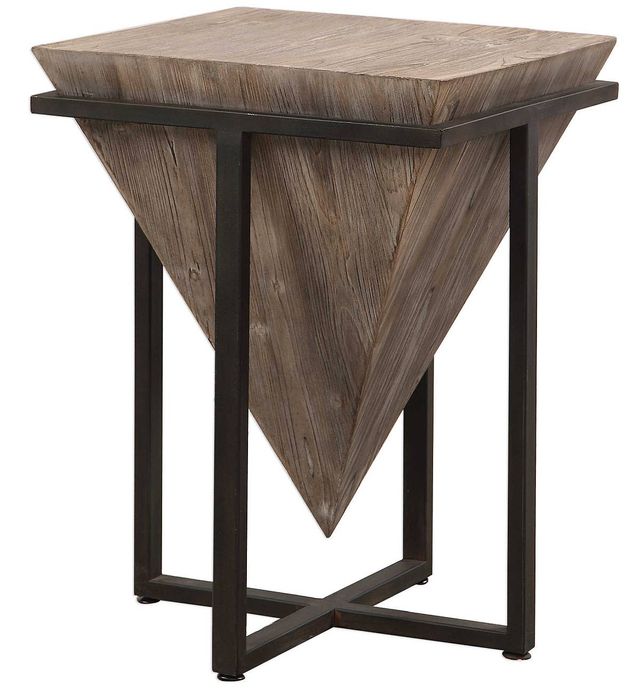 Uttermost® Bertrand Gray Wash Accent Table
