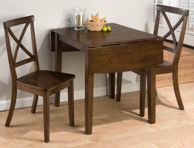 Jofran Inc. Taylor Cherry 3-Piece Drop Leaf Kitchen Table & Side Chair Set 0
