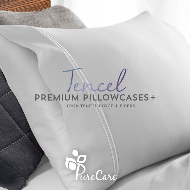 PureCare® Elements™ Premium Tencel™ Light Blue Queen Pillowcase Set 5