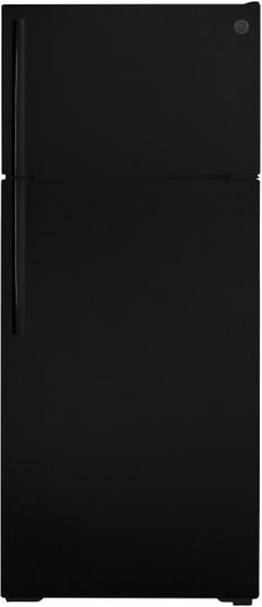 GE® 17.52 Cu. Ft. Black Top Freezer Refrigerator