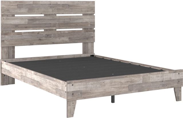 Signature Design by Ashley® Neilsville Whitewash Queen Panel Platform Bed-1
