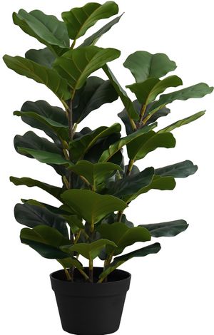 Monarch Specialties Inc. Green/Black 32" Artificial Potted Fiddle Tree