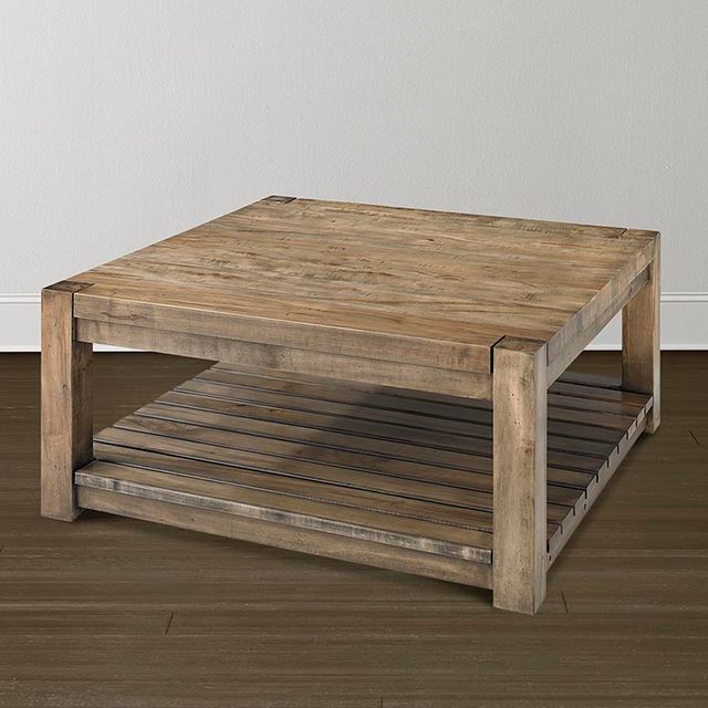 Bassett® Furniture Bench Made Occasional Hampton Maple Square Cocktail Table 1
