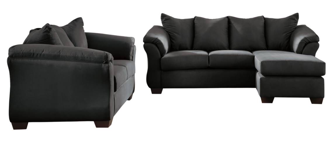 Black living room on sale set ashley furniture